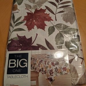 Fall leaves fabric tablecloth
